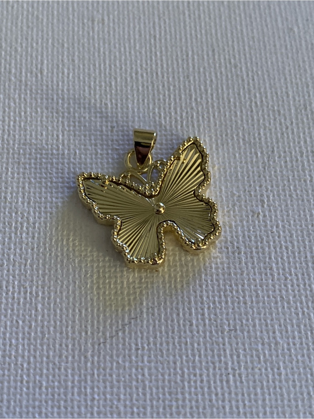 Gold Butterfly Pendant Necklace Charm